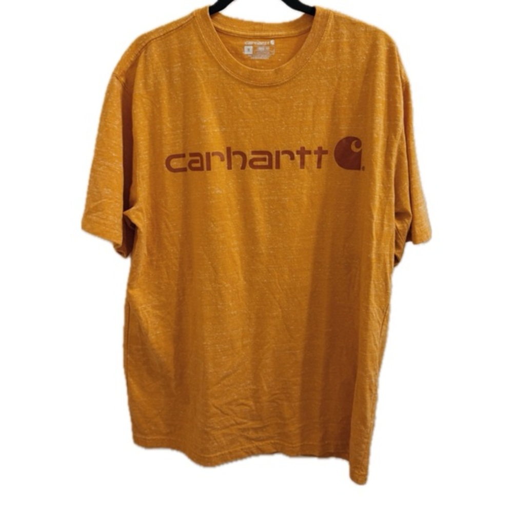 Carhartt Loose Fit Large Logo Tshirt in Heather Orange